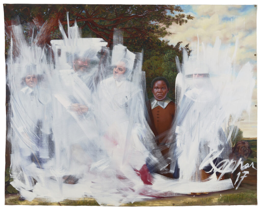 Titus Kaphar 
Shifting the Gaze, 2017
© Titus Kaphar. Photo: Christopher Gardner. Courtesy the artist and Gagosian.